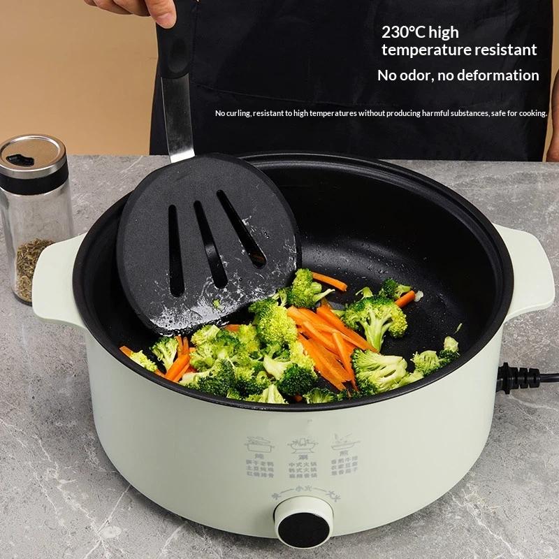 Frying Shovel Leaking Shovel Cooking Utensils Stainless Steel Silicone Kitchenware Fried Fish Steak Spatula Cooking Tool