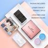 (0~-7.00 Grade) EYESHARE Colored Brown Contact Lenses with Grade Myopia Gray Natural Pupils for Eyes 14.2mm Prescription Lens