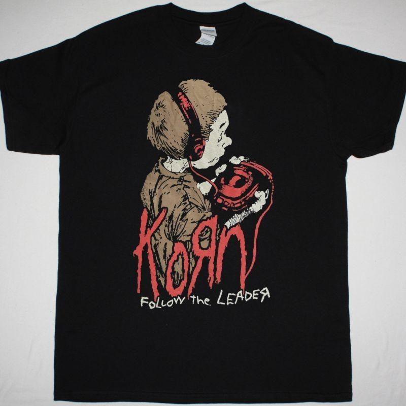 Korn Follow The Leader Black T-Shirt XL