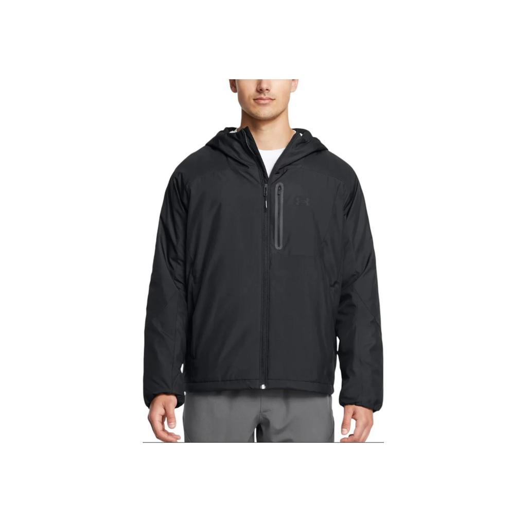 Under Armour Wiatroodporna Ciepła Wygodna Kurtka Męska Kurtka Czarna 1388902-001