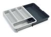 [Authentic] Joseph Joseph Cutlery Storage Drawer Organizer Cutlery Tray, Gray/Gray, 85042