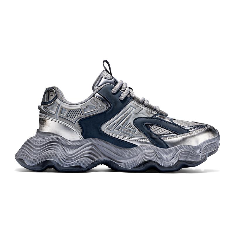 New Men's Sneakers Thick Soled Tall Low Cut Shallow Mouth Casual Shoes Comfortable Soft Soled Breathable Running Sports Shoes