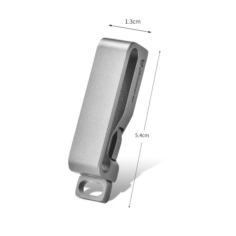 Outdoor Titanium Alloy Belt Buckle, Portable Titanium Alloy Belt Fastener, Men s Titanium Alloy Belt Clip Outdoor Gadgets