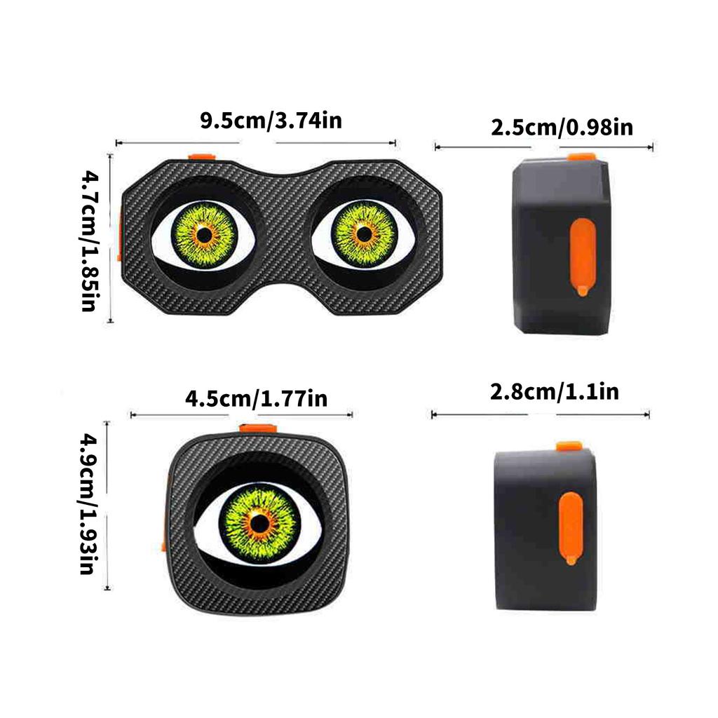 High Brightness Devil Eyes Bicycles Rear Light Programmable Bike Tail Lamp Dynamic LED Bicycles Tail Light Enduring