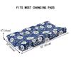 Soft Reusable Changing Pad Cover Printing Design Minky Material Baby Breathable Diaper Pad Sheets Cover