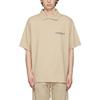 Fear of God Essentials Fall Winter 21 SSENSE Exclusive Jersey Polo With Logo Unisex Tops Beige Linen FOG-FW21-112