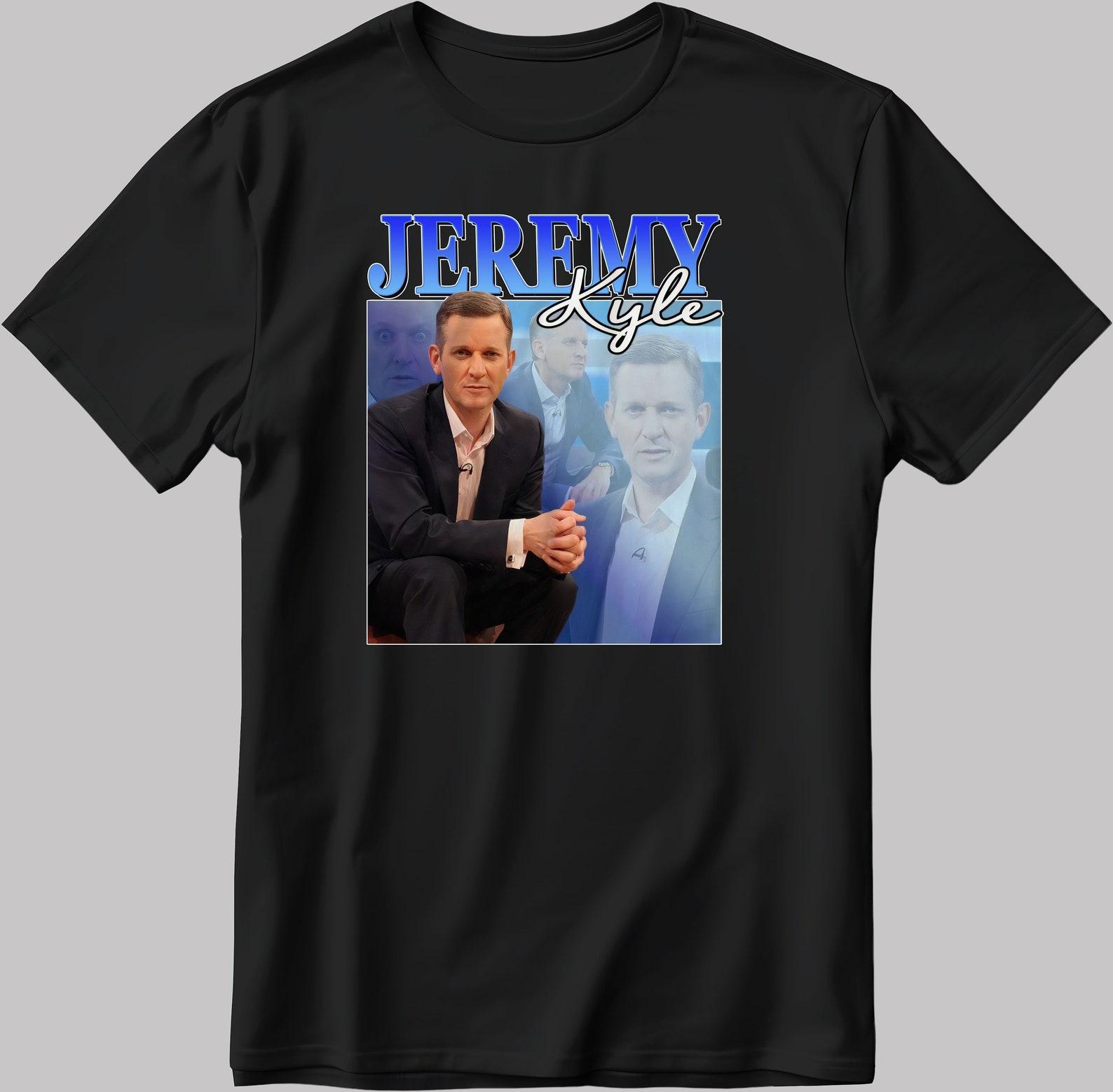 Famous Jeremy Kyle Figure, Short Sleeve White-Black Men s / Women s T-Shirt G801 S