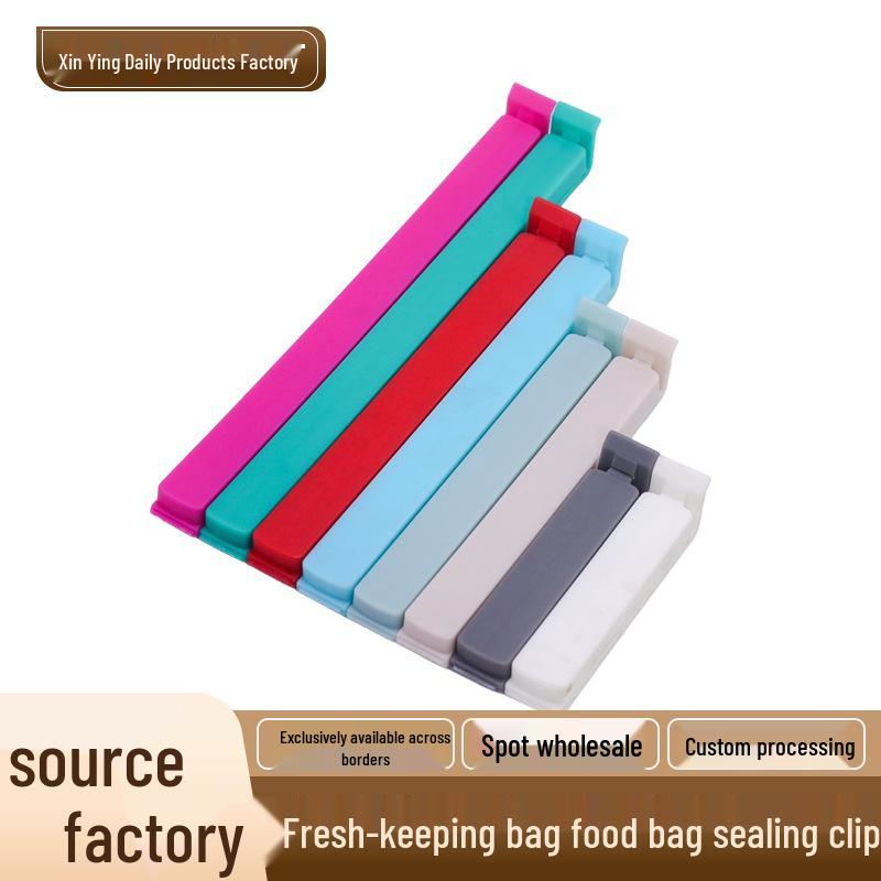 

Большие пластиковые зажимы для запечатывания пакетов с едой для кухни - Влагонепроницаемые для сухого молока, чая, закусок 7.5CM Single Piece [Random Color]