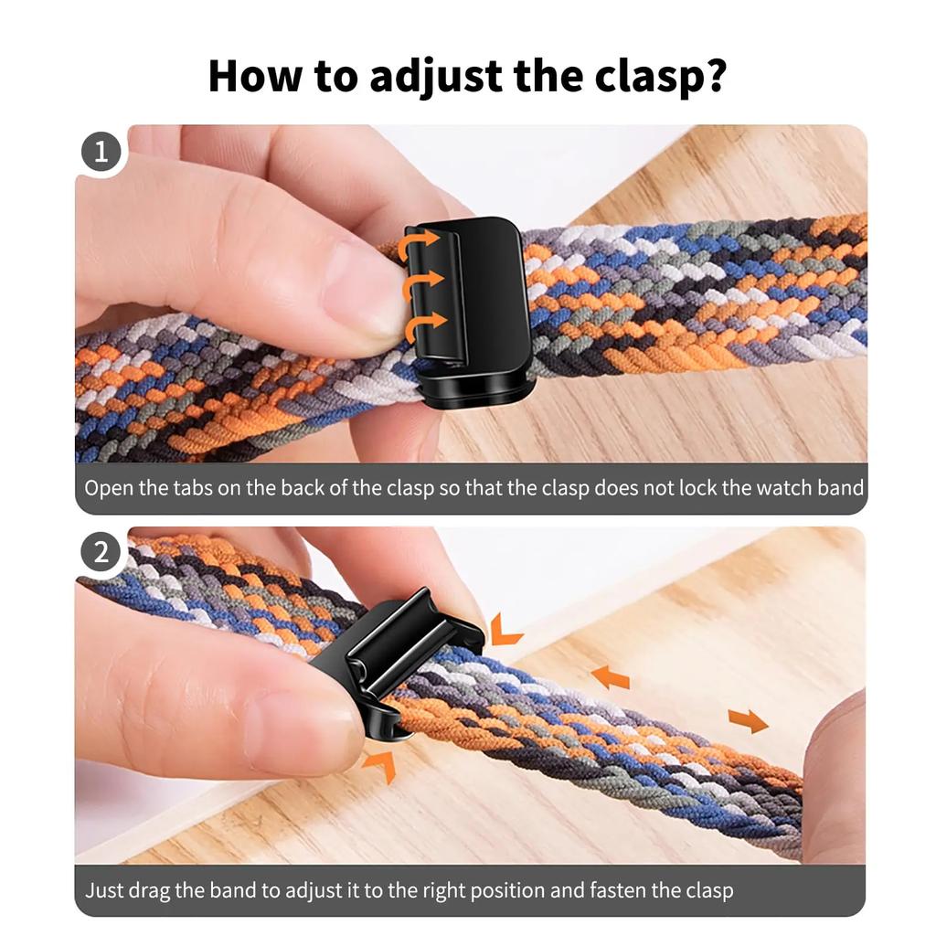 Nylon Braided Strap for Huawei Watch Fit 3/4/4 Pro Magnetic Adjustable Comfortable Band for Huawei Watch Fit 4/3 Bracelet Belt