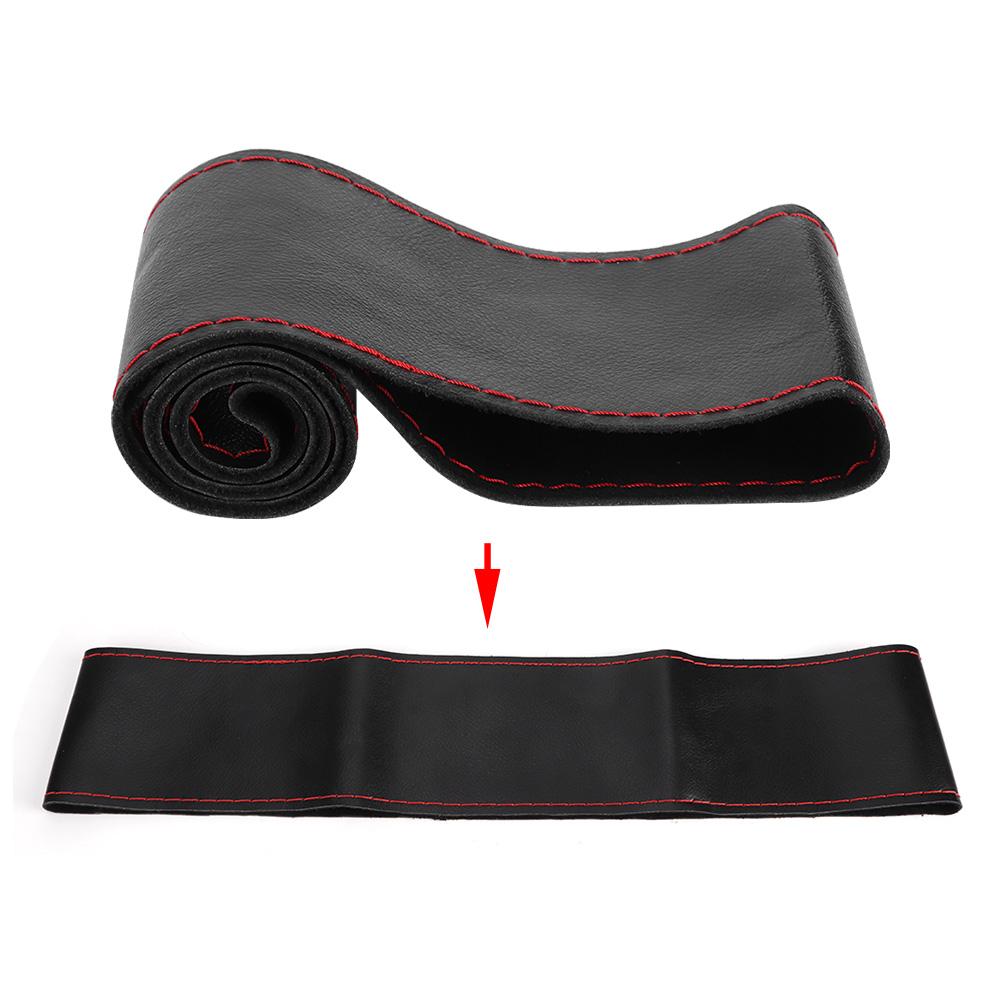 Leather Steering Wheel Cover Needles Thread Kit DIY Sideline Hand Sewing Car Interior Decoration