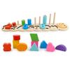 Children Wooden Montessori Pairing Toys Learn To Count Numbers Matching Digital Shape Match Early Education Teaching Math Toys