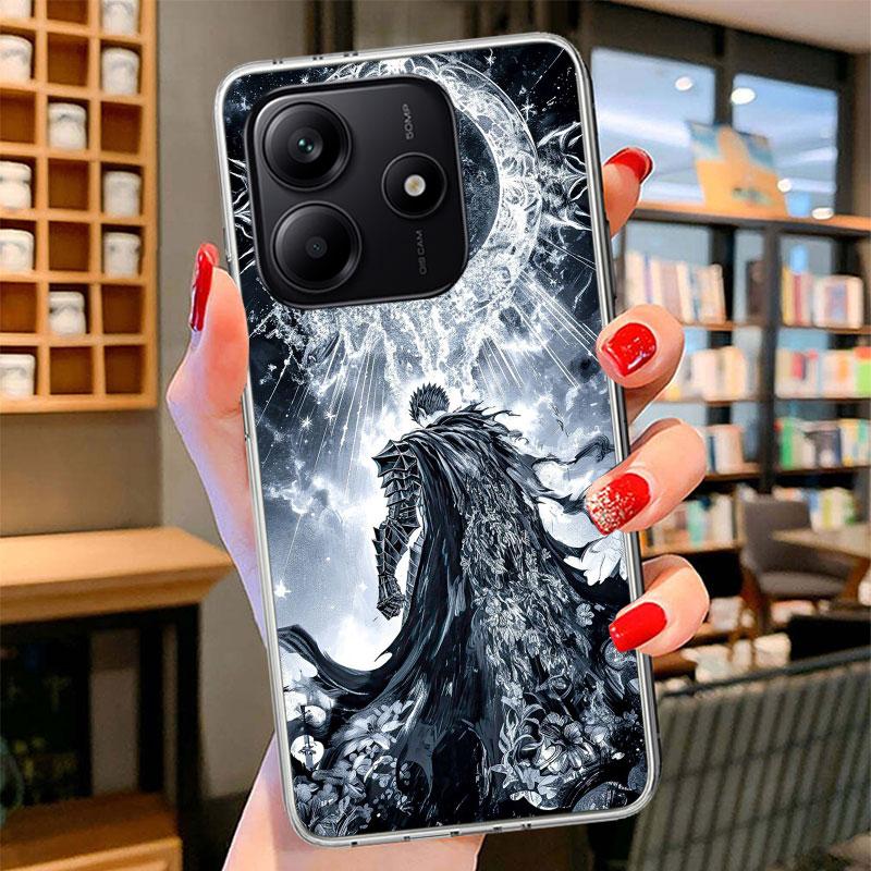 Black White G-Guts B-Berserks Phone Case For Xiaomi Redmi Note 15 14 13 12 11 10 Pro Plus 14S 12S 11S 11T 11E 10S Soft Fundas Sh