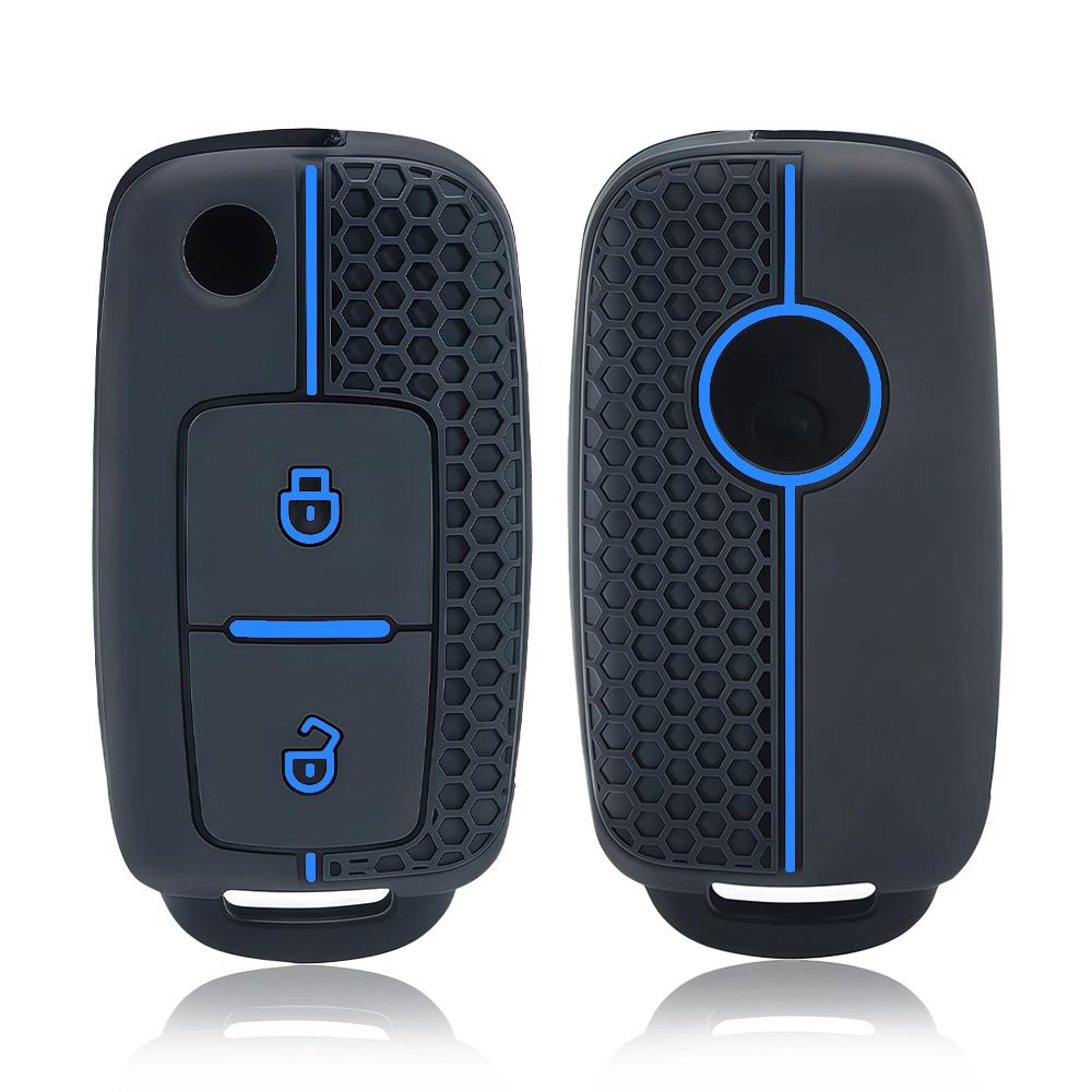 Siliconen Autosleutelhoes Sleutelhoes Voor VW T5 Polo Passat Volkswagen Golf 4 5 6 Caravelle Skoda Fabia Octavia Ligier JS Seat Toledo