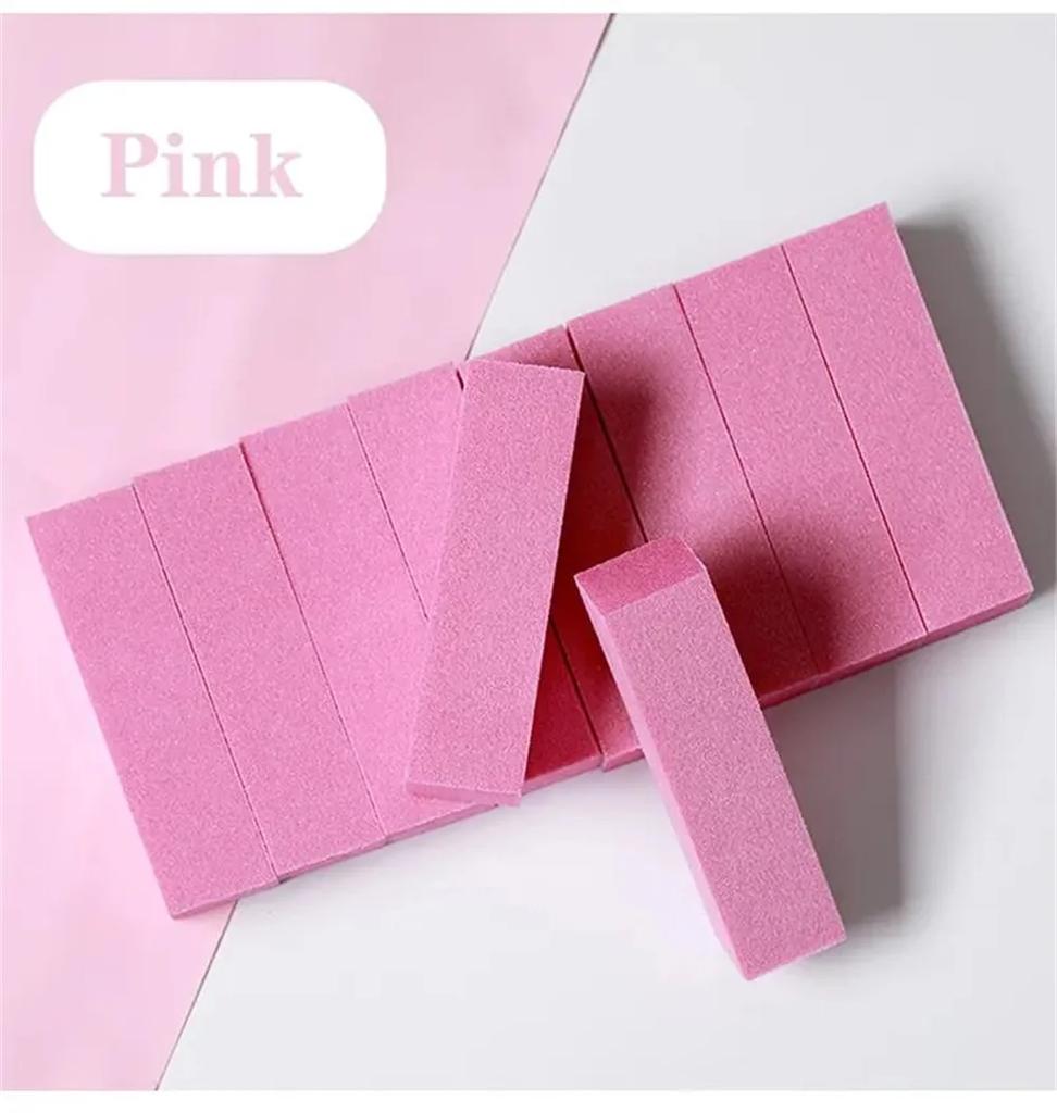 Nail Sanding File Buffer Block Pink Professional Nail Art Sponge Buffer Block Nail Art Buffer Grindig Polishing Manicure Tools