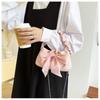 Fashion Tote bag Retro Handbags for Women Girl's Sweet Bow Single Shoulder Bag Chain Crossbody Bag Fold Purses and