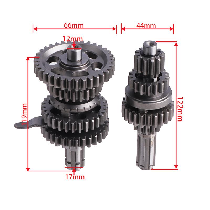 110CC ATV 3+1 Getriebe Hauptgegentrieb Getriebegehäuse Satz mit Schaltgabel für ATV mit 50cc 70cc 90cc 110cc 125cc Motor.