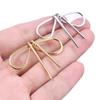 8pcs New Models Bowknot Stainless Steel Jewelry Charm Pendant Diy Handmade Necklace Bracelet Pendant Ladies Accessories Gift
