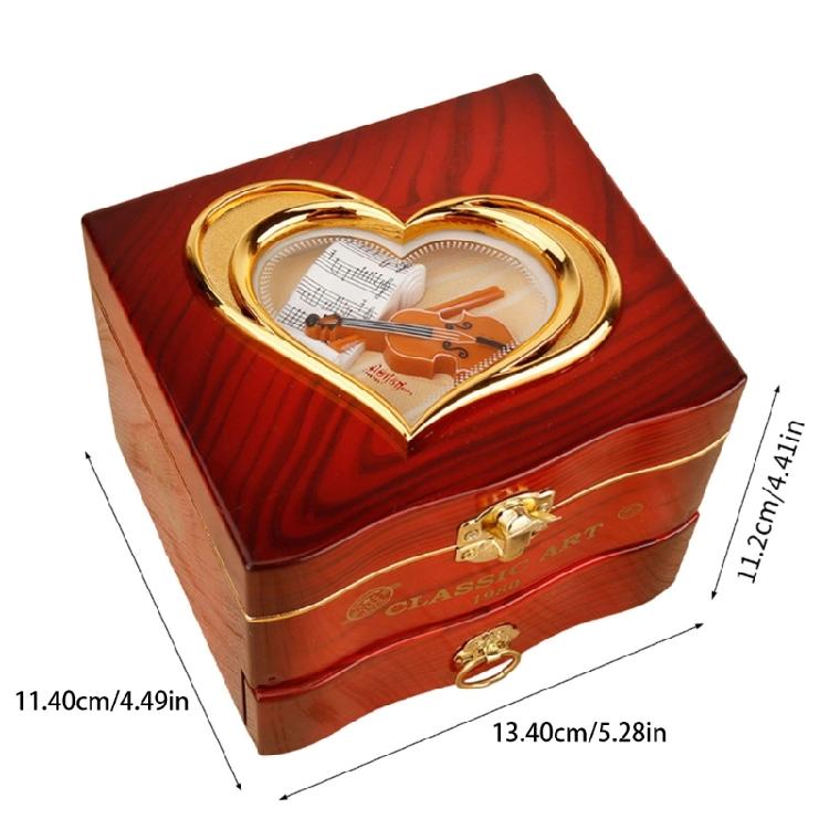 Attractive Decorative Music Box Ornament With Mechanical Jewelry Dance Upgrades Perfect for Bedroom or Study Decors