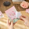 Flower Shaped Memo Book Four Seasons Flower Series Message Board Sticky Notes Decorative Sticker Student Office Stationery Supplies