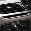 Car Air AC Vent Sticker for BMW X1 F48 2016 2017 2018 2019 2020 2Pcs Stainless Steel Decoration Cover Strip Interior Accessories