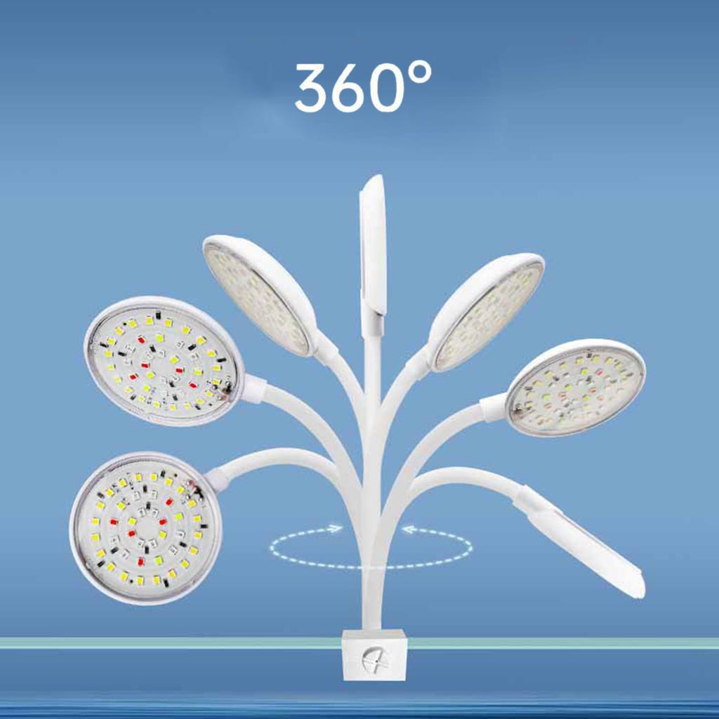 Aquarium LED Light 5W/7W LEDs for Saltwater Fish Tanks Clip-on Coral Tanks Aquarium Light with Clip Adjustable Hose