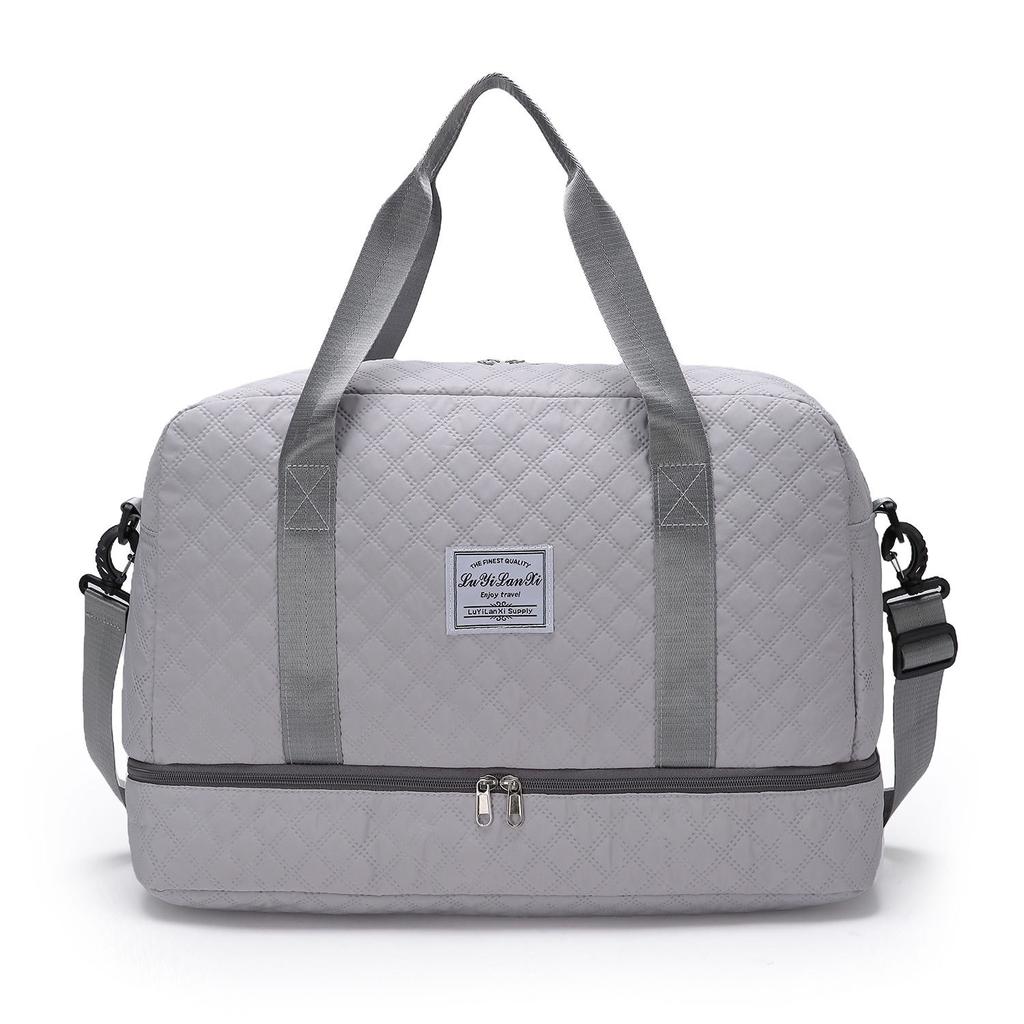 Deluxe Large Capacity Duffel Bag - Multi-functional Shoulder and Crossbody Tote Bag with Wet and Dry Pockets Dual Side Pockets for Travelling