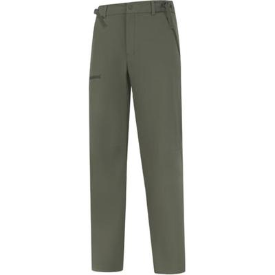 Li Ning Solid Color Mid Waist Simple Versatile Straight Leg Sports Pants Men Bottoms Military-Green AYKU783-3