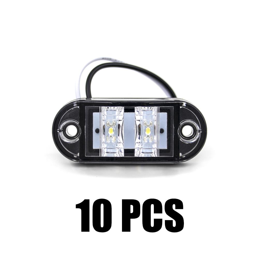 6x/8x/10x 12V 24V LED Side Marker Lights Warning Light Auto Car External Lights Trailer Truck Yellow White Red Clearance Lights