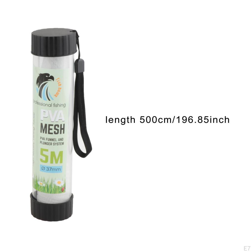 5m PVA Mesh Bait Net for Carp Fishing Water Soluble Feeding Equipment Storage Bags