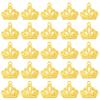 60Pcs Alloy Pendants, Crown, Golden, 17x18mm