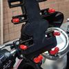 Aluminum Alloy Motorcycle Phone Mount - Universal Bike Handlebar Cell Phone Clamp, Scooter Phone Clip