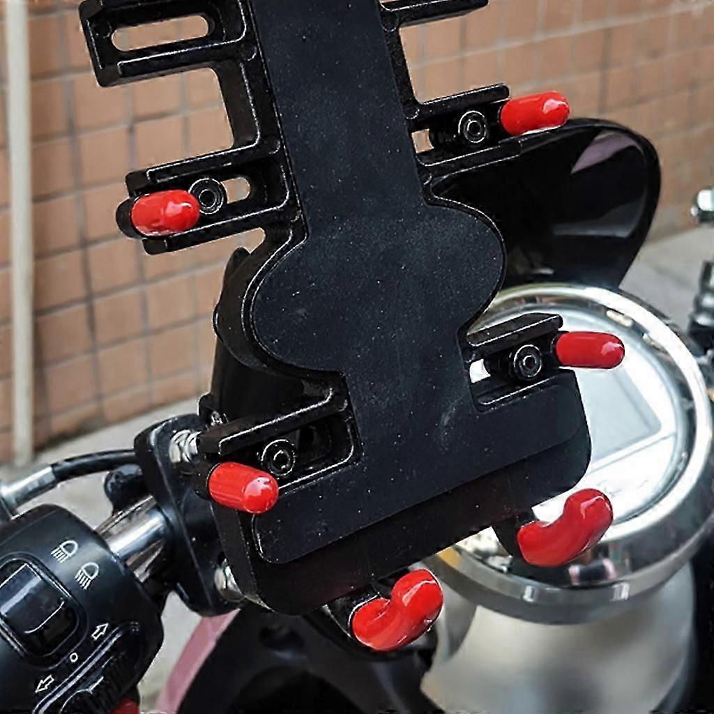 Aluminum Alloy Motorcycle Phone Mount - Universal Bike Handlebar Cell Phone Clamp, Scooter Phone Clip