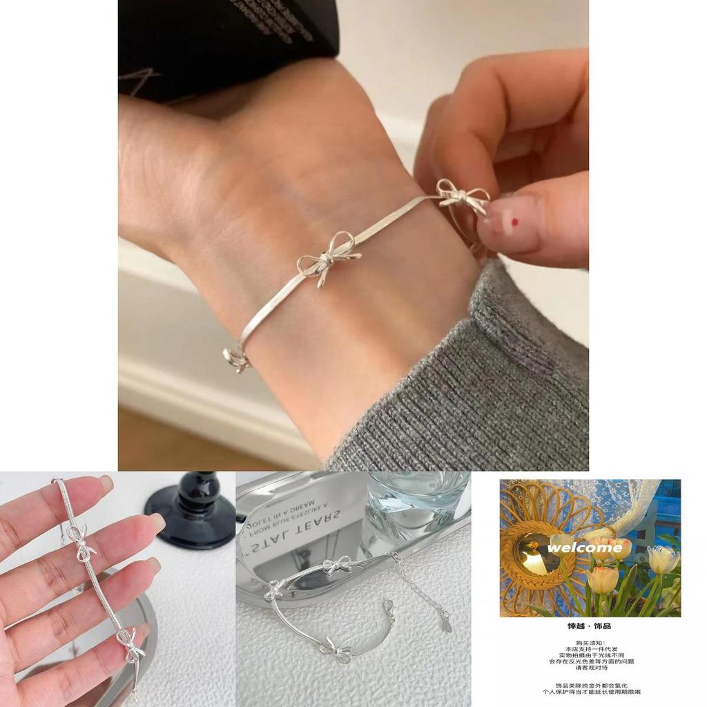 Chic Geometric Copper Butterfly Chain Bracelet Sophisticated Lightweight Jewelry For Women