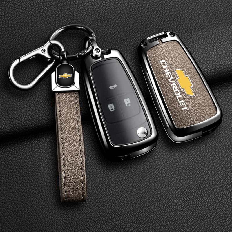 For Chevrolet Onix Equino Orlando Cruze Spark Sonic Camaro Volt Bolt Trax Malibu Blazer Traverse Seeker Alloy Car Key Case Cover
