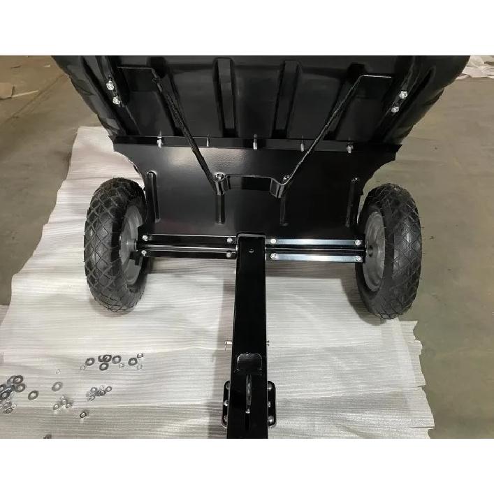 ATV Trailer Garden Transportation Tow Tipping Quad Farm Horses Heavy Duty Tractor Dump Utility Cart