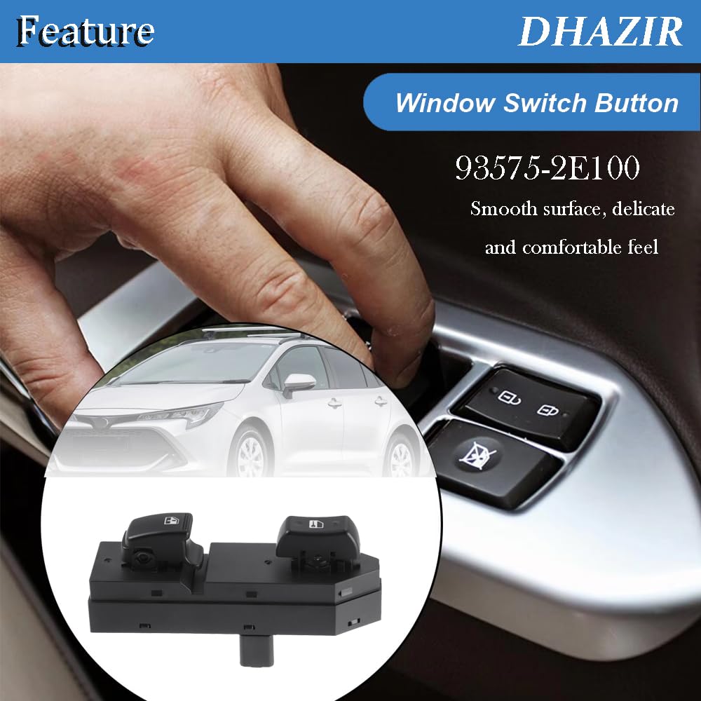 93575-2E100 Master Power Window Switch Front Right Side Fit for Hyundai Tucson 2005 2006 2007 2008 2009 2010