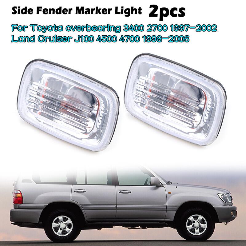 Set Side Fender Marker Turn Light Signal for Toyota Land Cruiser LC100 1998-2007