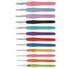 12Pcs Crochet Hooks Needles Soft Rubber Handle Different Sizes Knitting Needles Set for Beginners Experienced