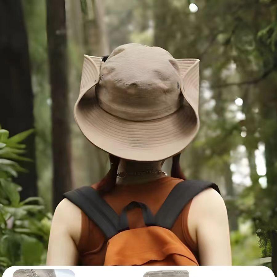 Three-pack western cowboy hats, fisherman hats, women's sun protection hats, outdoor sunshade hats, hiking and mountaineering hats, men's large head