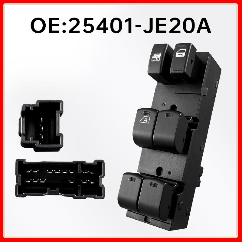 25401-JE20A: Driver’s Side Window Regulator Switch for Nissan Teana.