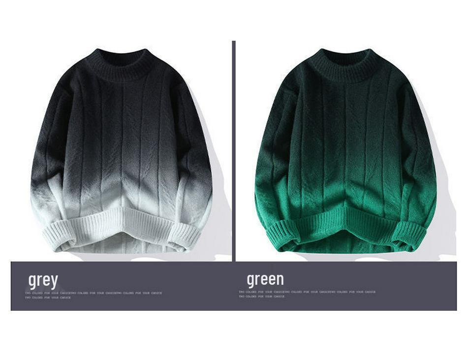 2025 Autumn/Winter Men's Casual Long Sleeve Knit Sweater