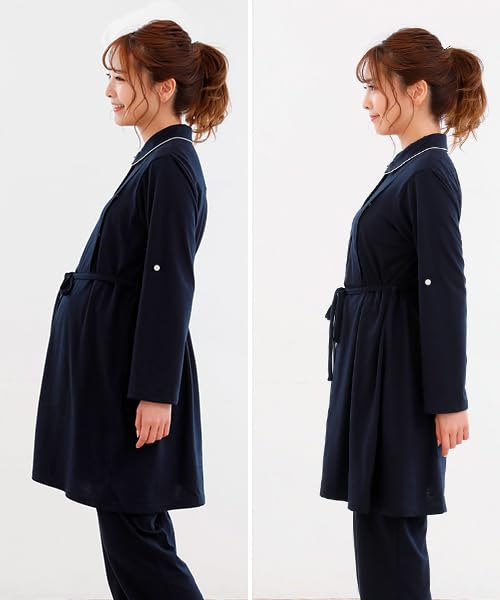 Maternity Pajamas Created Based On Size [Inujirushi Honpo] Moms' Voices, Gray, M-L, 200-8715