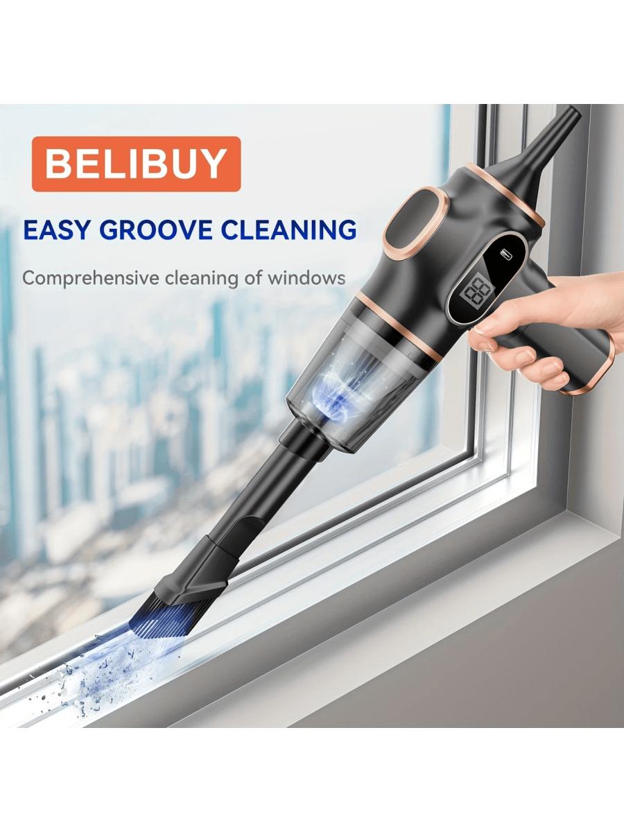 

Upgraded Wireless Vacuum Cleaner, 2-in-1 Suction & Blowing, Powerful Suction, 1500mAh Large Capacity Battery, USB Rechargeable чорний