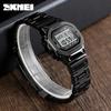 Skmei Women 30M Waterproof Multi-Function Watch Stainless Steel Strap Reloj Digital Mujer ClocK Retro Fashion Digital Watch 1433