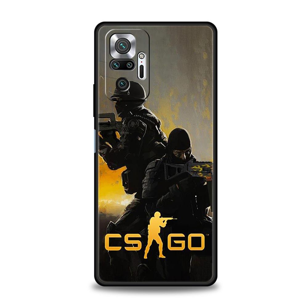 Phone Case For Xiaomi Redmi Note 14 13 12 Pro Plus 5G 9S 9 10 11 4G 14C 13C 12C 10C 9C 9A Soft Cover Counter Strike CS GO