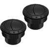 Garneck 2pcs Dashboard Air Conditioning Vent Deflector Outlet Car: 60mm/2.3in Round A/C Dashboard Side Roof Ventilation Cover 360 Rotating ABS Duct