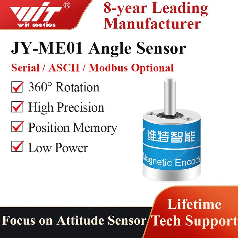 WitMotion JY-ME01, JY-ME02 High-precision Absolute Rotary Encoder 18-bit Resolution Digital Rotation Angle Measurement Sensor