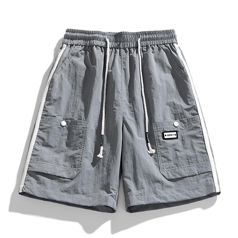 Îmbrăcăminte de lucru Pantaloni scurți Îmbrăcăminte sportivă subțire pentru bărbați Pantaloni tăiați Pantaloni casual largi