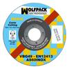 WOLFPACK PROFESSIONAL LINE - Stainless Steel Abrasive Cutting Disc Ø 125x Ø 22.2 Mm Thickness 1.0 Mm. Radial Disc / Universal Grinder