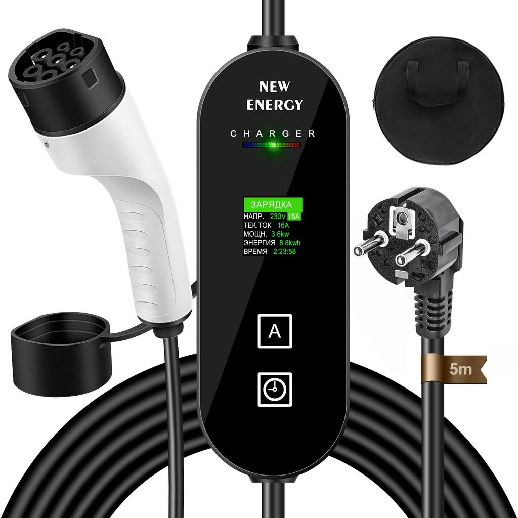 Wow Typ 2 EV-Ladegerät: Kompatibel mit europäischen, US-, australischen und Hongkong-Standards für New Energy Elektrofahrzeuge